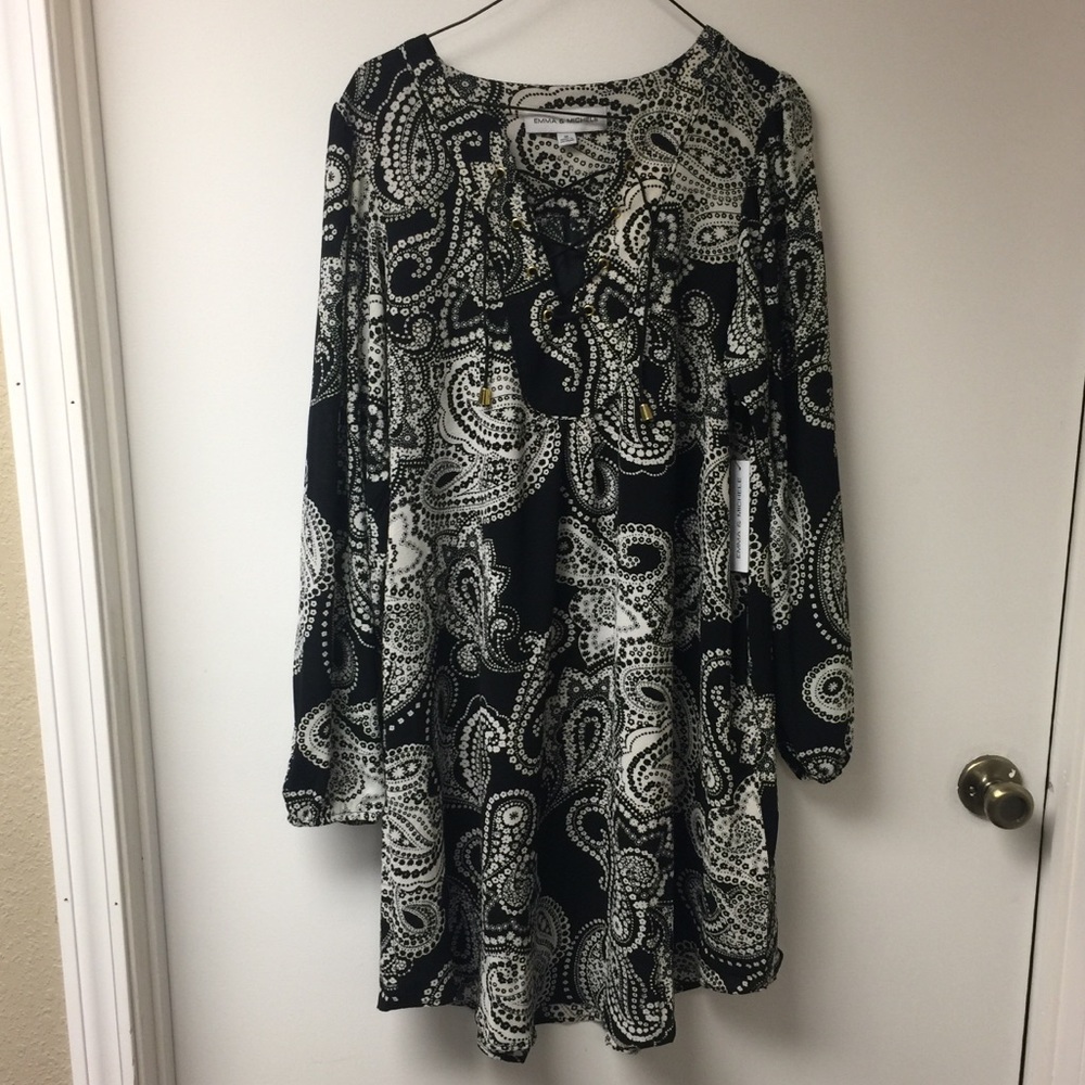 Emma & Michele black and white dress